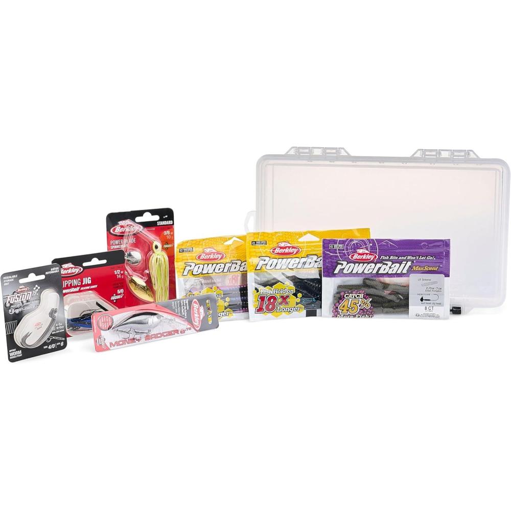 imageBerkley PowerBait Power Worms Fishing Soft BaitBass Assorted Kit