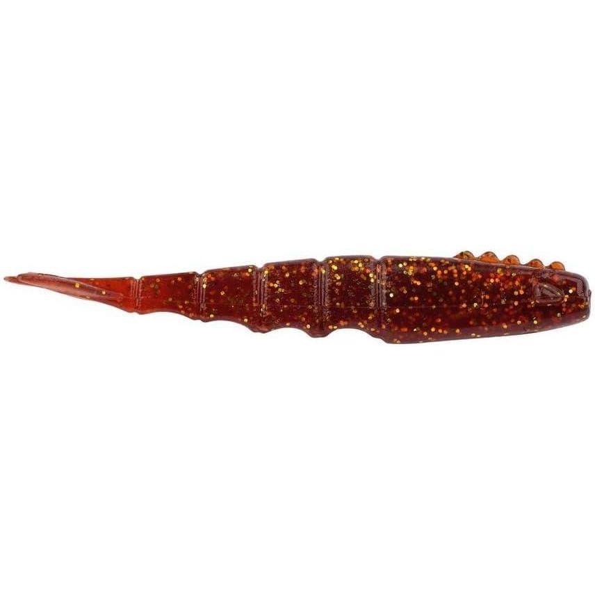 imageBerkley PowerBait Saltwater Bonga Shrimp Fishing Soft Bait Irresistible Scent and Flavor Realistic Shrimp Profile and Action Perfect for Redfish Trout Snook and MoreRoot Beer Gold
