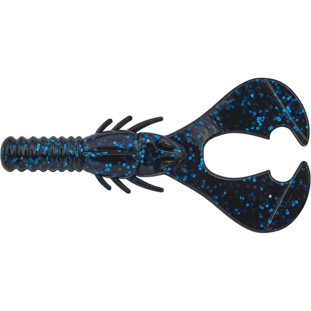 imageBerkley PowerBait Shape 108 Fishing Soft BaitBlack Blue Fleck