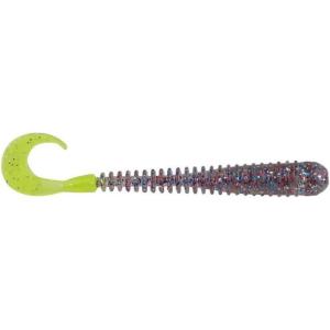 Berkley Berkley PowerBait Rib Worm(Firecracker/Chartreuse)