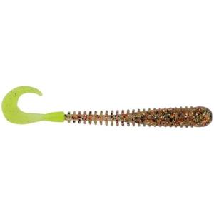 Berkley Berkley PowerBait Rib Worm(Gold Cracker/Chartreuse)