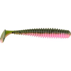 Berkley Paddle Tail Trout Fishing Bait, 2 in, French Pearl, Multi-purpose, Reliable Paddle Tail Actions, Eye-popping Colors, Multiple Rigging Options(Baby Rainbow)