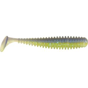 Berkley Paddle Tail Trout Fishing Bait, 2 in, French Pearl, Multi-purpose, Reliable Paddle Tail Actions, Eye-popping Colors, Multiple Rigging Options(Electric Blue Chartreuse)