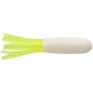 Berkley PowerBait Atomic Tubes Fishing Soft Bait(White Chartreuse)