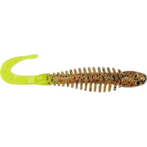 Berkley PowerBait Curly Bones Fishing Soft Bait(Gold Cracker/Chartreuse)