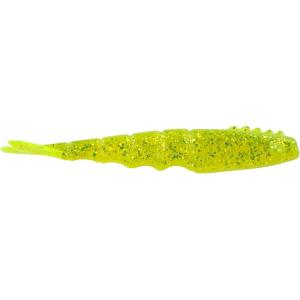 Berkley PowerBait Saltwater Bonga Shrimp Fishing Soft Bait, Irresistible Scent and Flavor, Realistic Shrimp Profile and Action, Perfect for Redfish, Trout, Snook and More(Chartreuse Silver Flash)