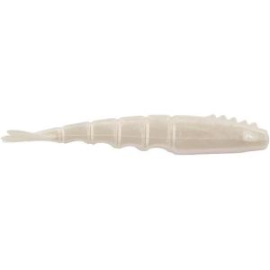 Berkley PowerBait Saltwater Bonga Shrimp Fishing Soft Bait, Irresistible Scent and Flavor, Realistic Shrimp Profile and Action, Perfect for Redfish, Trout, Snook and More(Pearl White)