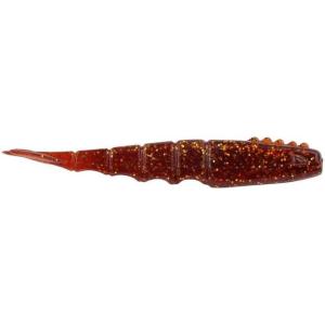 Berkley PowerBait Saltwater Bonga Shrimp Fishing Soft Bait, Irresistible Scent and Flavor, Realistic Shrimp Profile and Action, Perfect for Redfish, Trout, Snook and More(Root Beer Gold)
