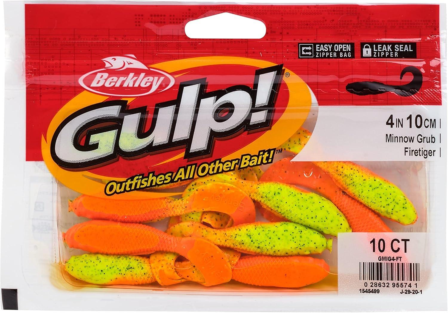 imageBerkley Gulp Minnow Grub Fishing Soft Bait