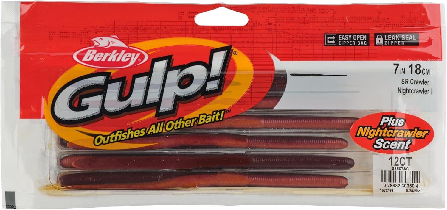 imageBerkley Gulp SR Crawler Fishing Soft BaitNightcrawler