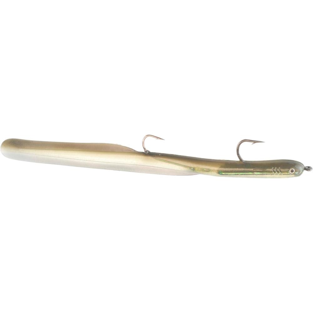 imageBerKley PowerBait Eel Saltwater Fishing Soft Bait Greeny 8in