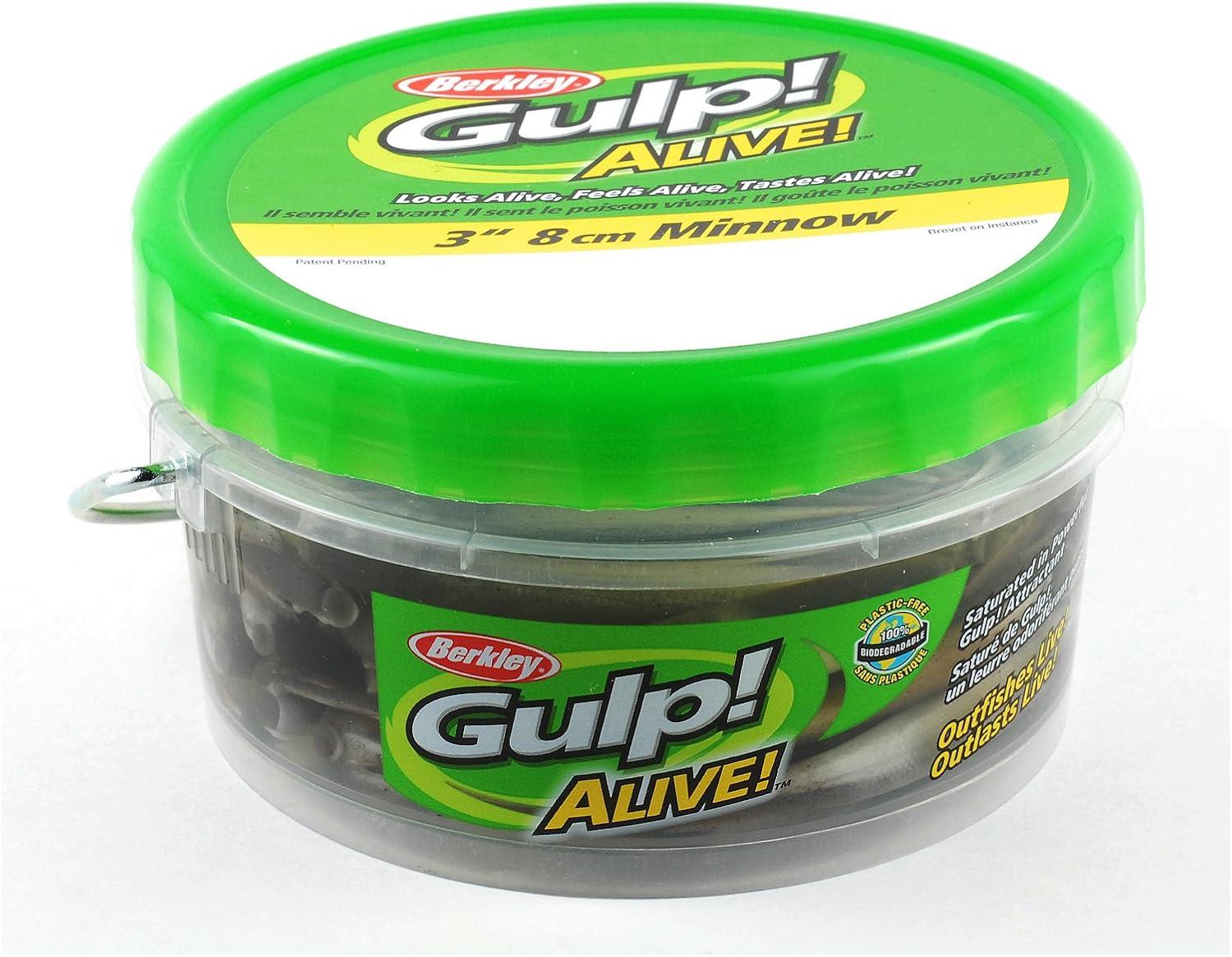 imageBerkley Gulp Alive Minnow Fishing Soft BaitBlack Shad