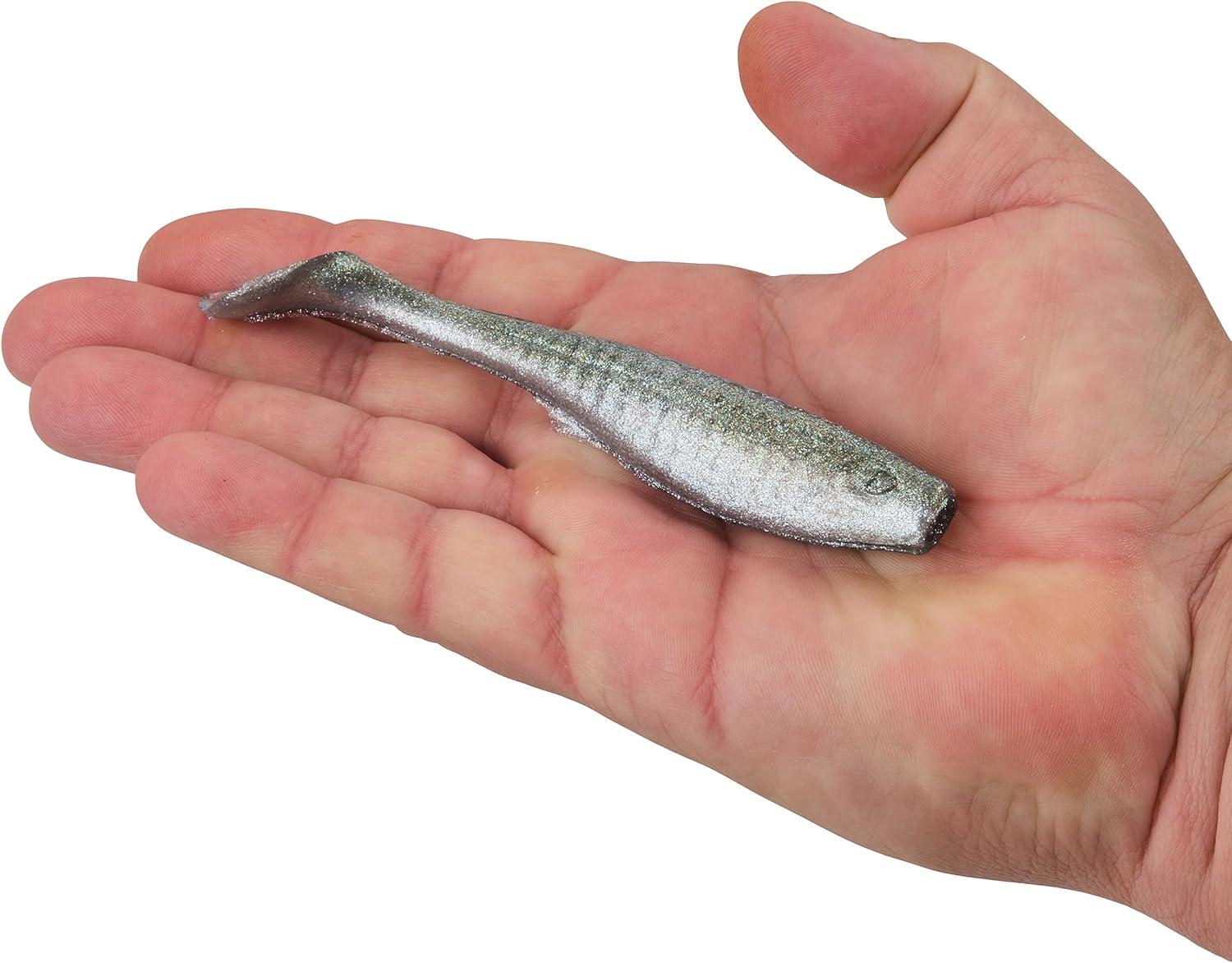 imageBerkley Gulp Paddleshad Fishing Bait Green Shiner 5in Extreme Scent Dispersion Realistic Baitfish Profile Ideal for Bass Trout Walleye Pike and More