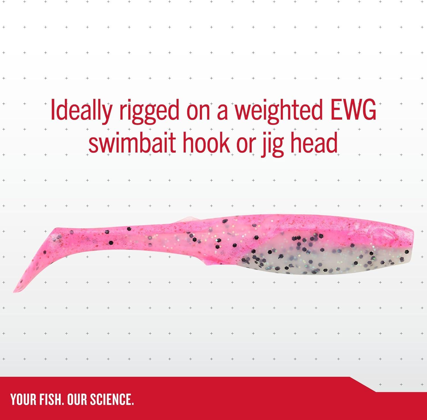 imageBerkley Gulp Paddleshad Fishing Bait Rainbow Trout 5in Extreme Scent Dispersion Realistic Baitfish Profile Ideal for Bass Trout Walleye Pike and More