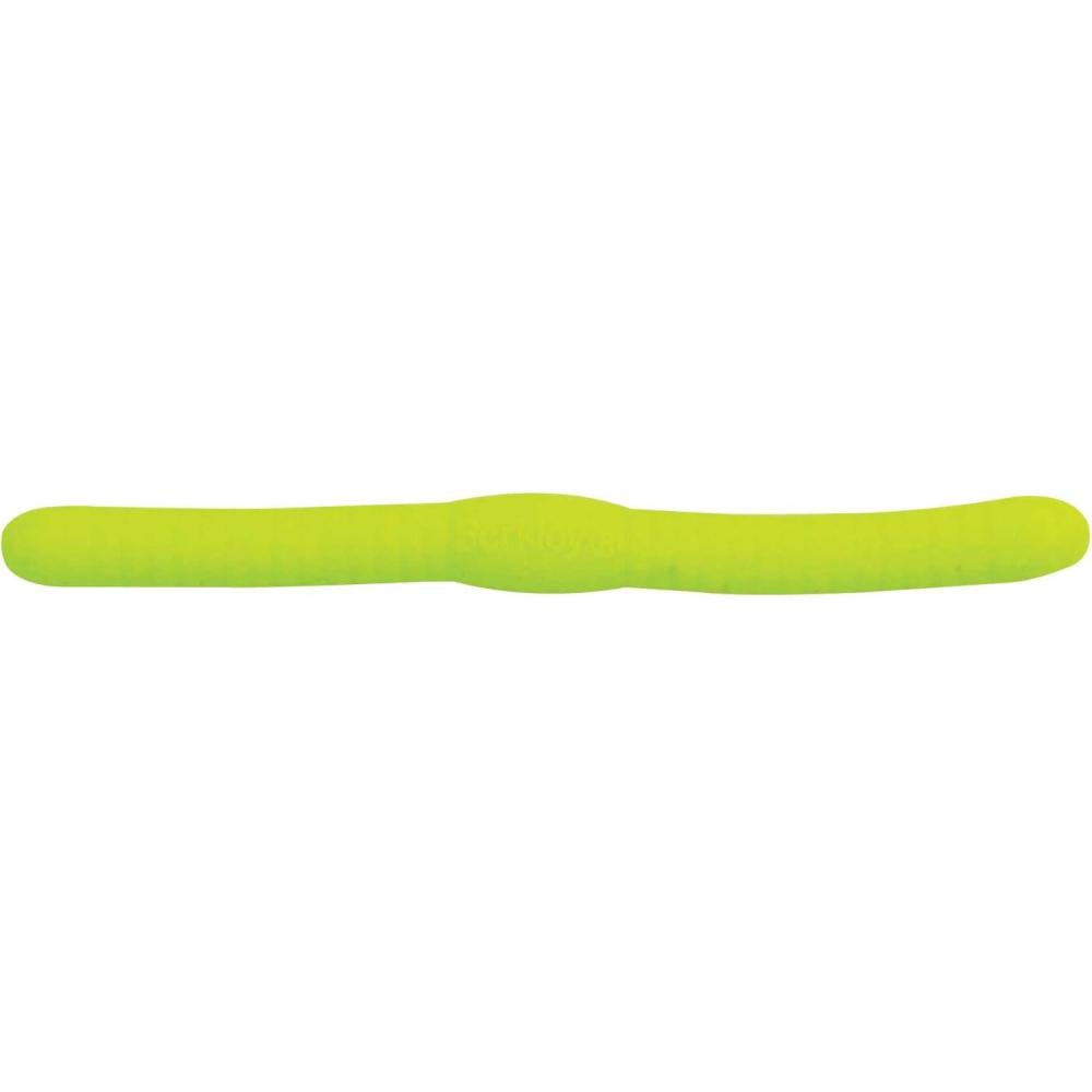 imageBerkley Gulp Fat Floating Trout Worm Fishing Soft BaitChartreuse