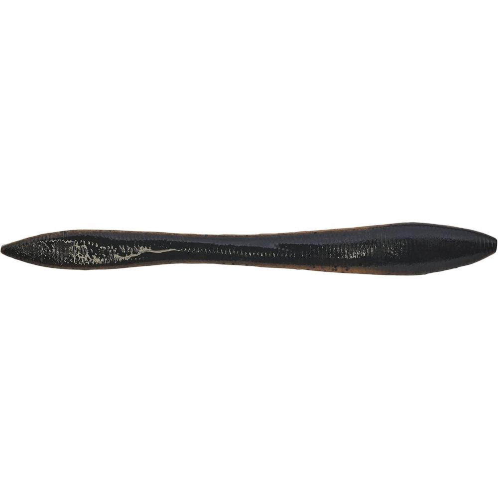 imageBerkley Gulp Jumbo Leech Fishing Soft BaitBlack Pumpkin