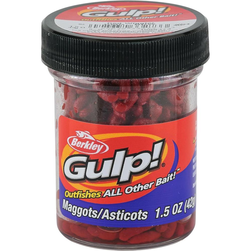 imageBerkley Gulp Maggot Fishing Soft BaitRed Wiggler