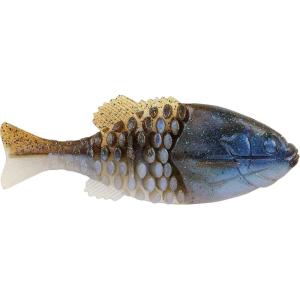 Berkley Powerbait Gilly Fishing Soft Bait(IKE’s Green Pumpkin Blue Flash)