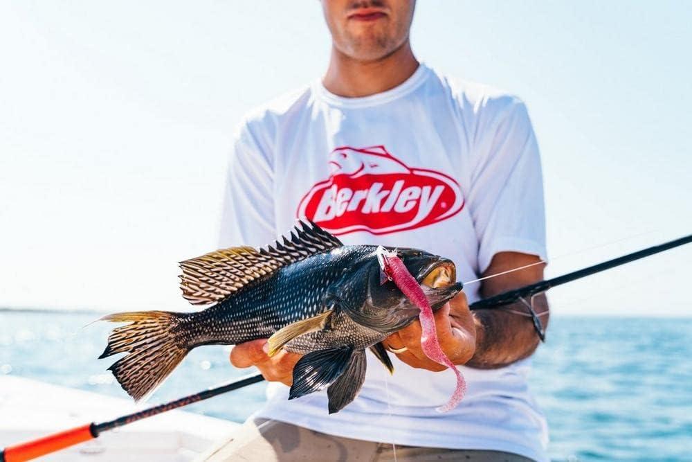 imageBerkley Gulp Grub Saltwater Fishing Soft BaitBlack Chartreuse Fuze