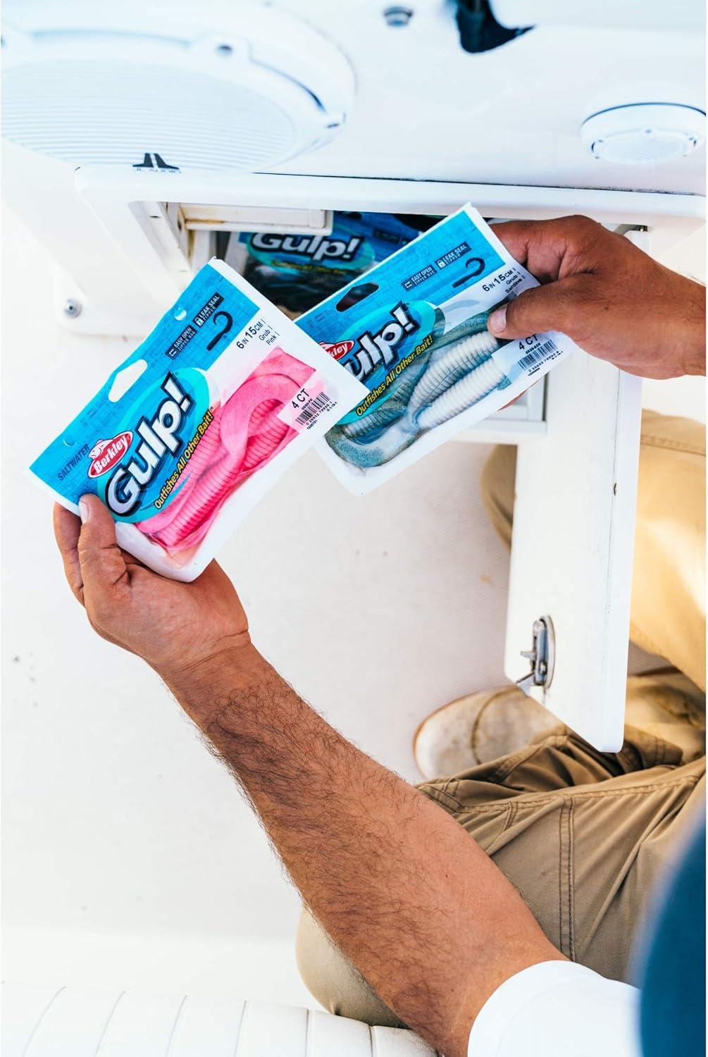 imageBerkley Gulp Grub Saltwater Fishing Soft BaitBlue Fuze
