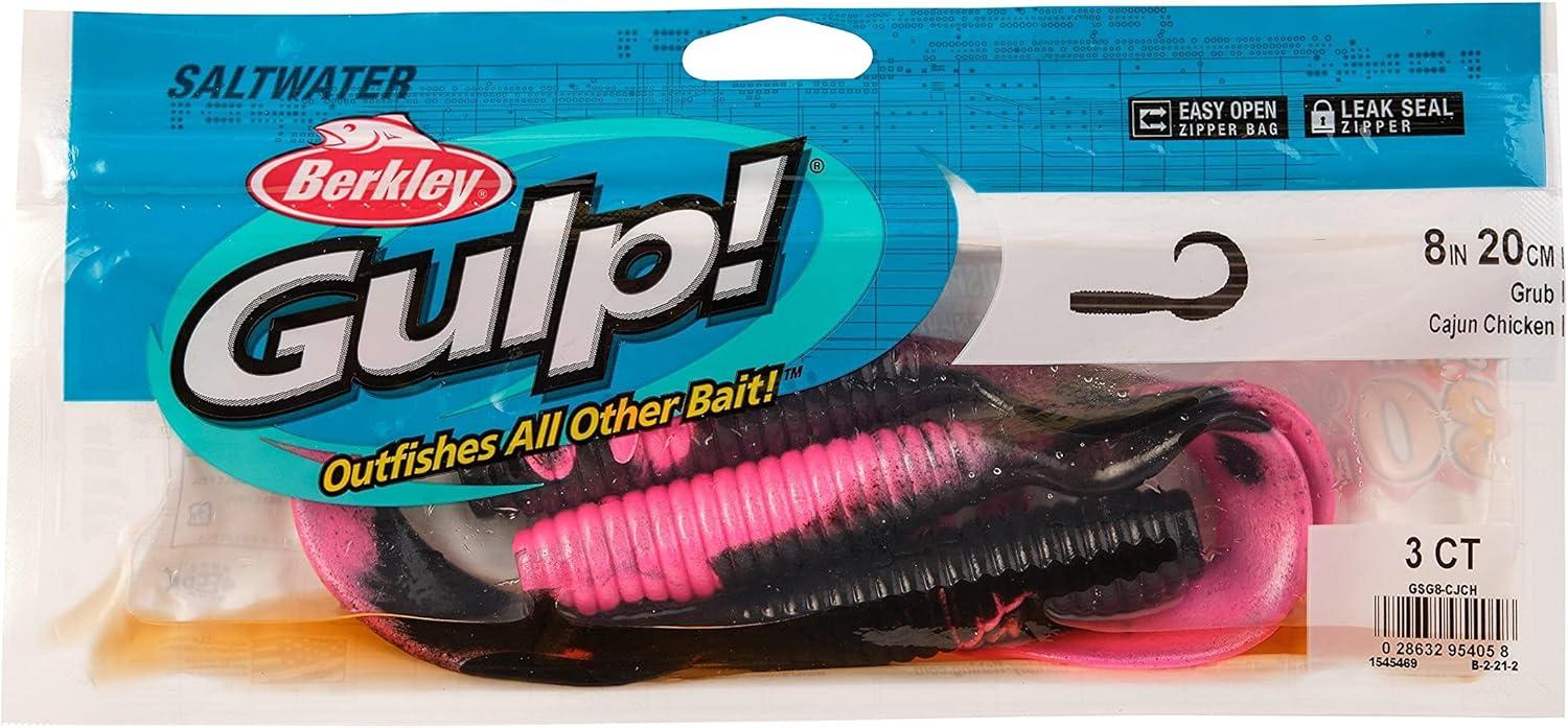 imageBerkley Gulp Grub Saltwater Fishing Soft BaitCajun Chicken