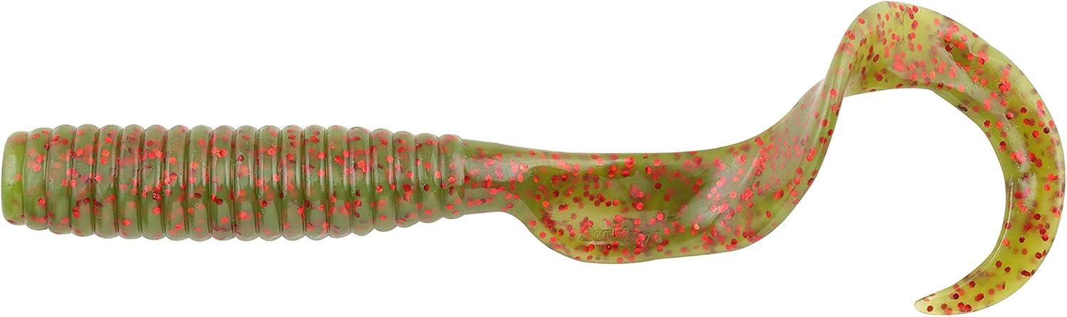 imageBerkley Gulp Grub Saltwater Fishing Soft BaitMotor Oil Red Fleck