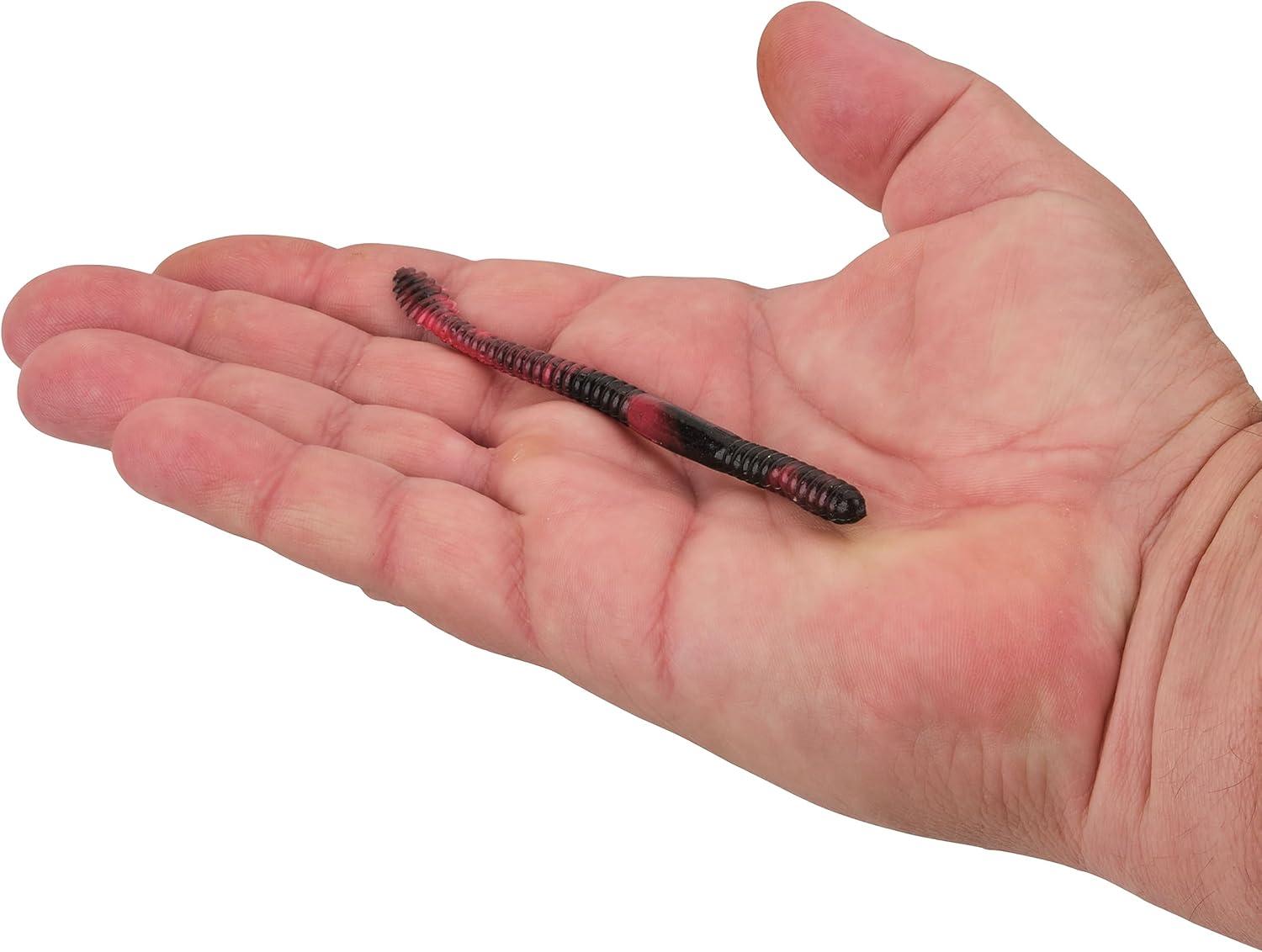 imageBerkley PowerBait Floating Steelhead Worm Fishing Soft BatBlack Cherry