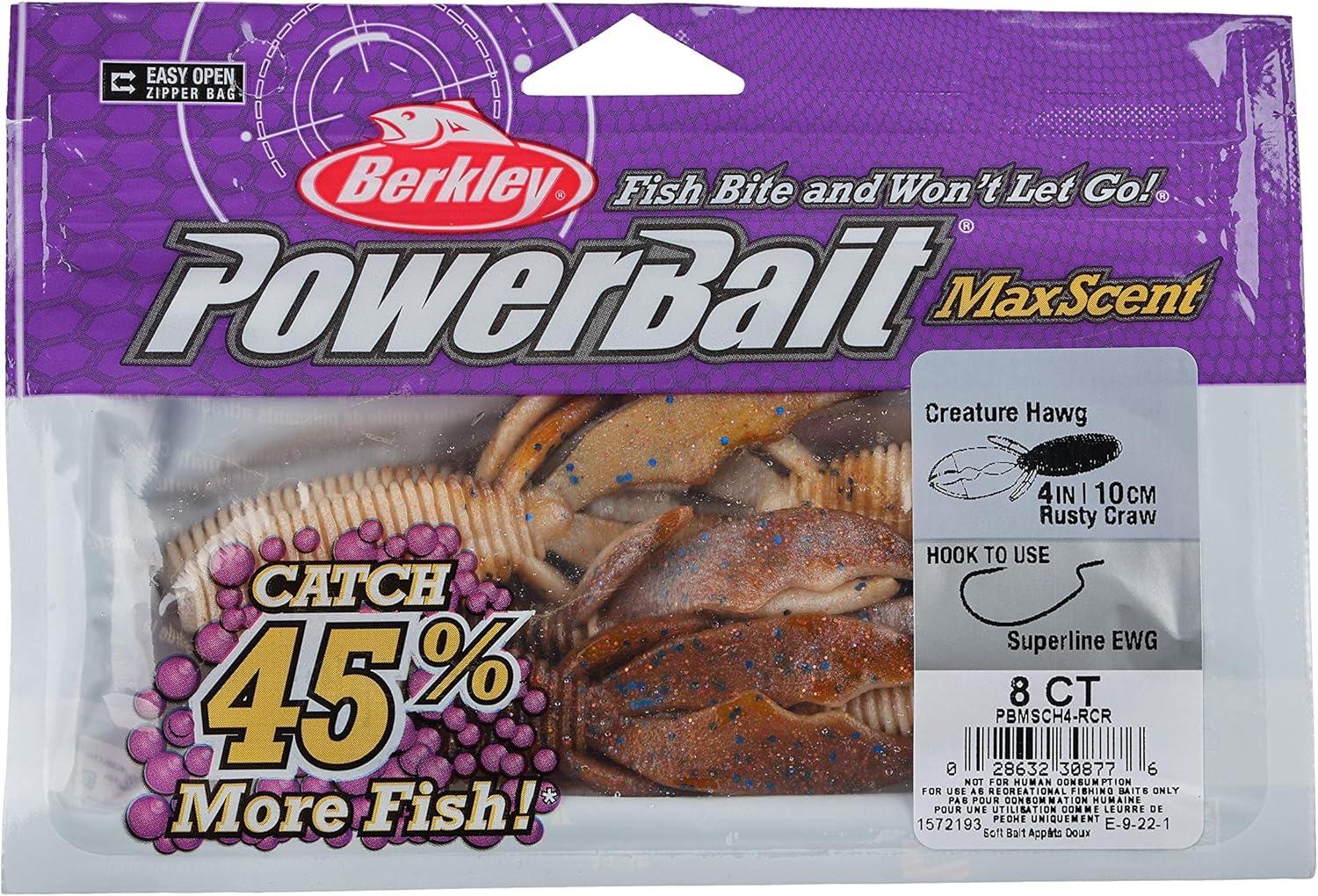 imageBerkley PowerBait MaxScent Creature HawgRusty Craw