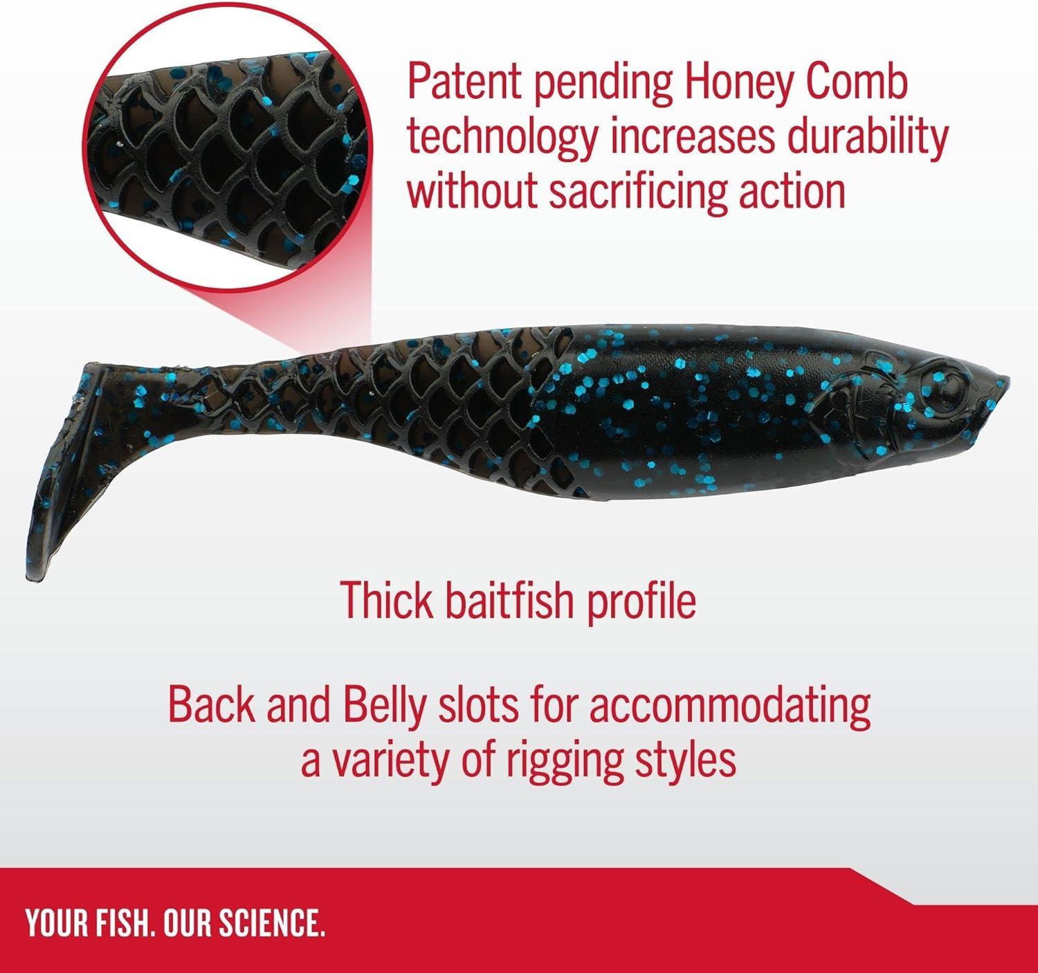 imageBerkley PowerBait Paddlin PowerStinger Fishing Soft BaitWatermelon CopperOrange wRed