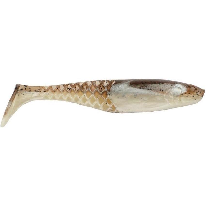 imageBerkley PowerBait Paddlin PowerStinger Fishing Soft BaitGreen Pumpkin Pearl White