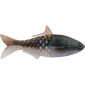 Berkley PowerBait Shad-E Fishing Soft Bait(IKE’s Green Pumpkin Blue Flash)