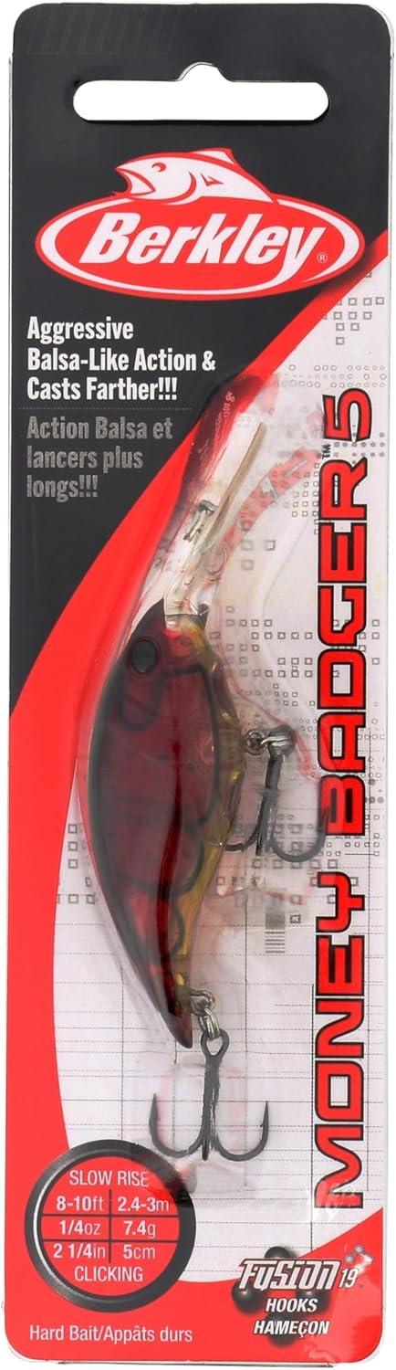 imageBerkley Money Badger Fishing Hard BaitGhost Red Craw