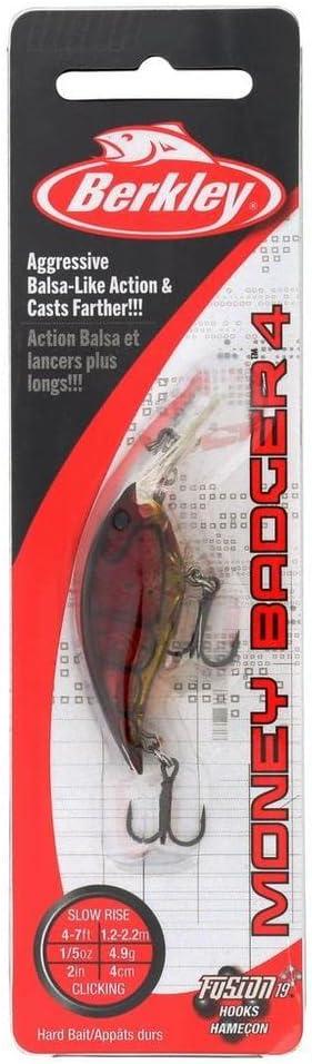 imageBerkley Money Badger Fishing Hard BaitGhost Red Craw
