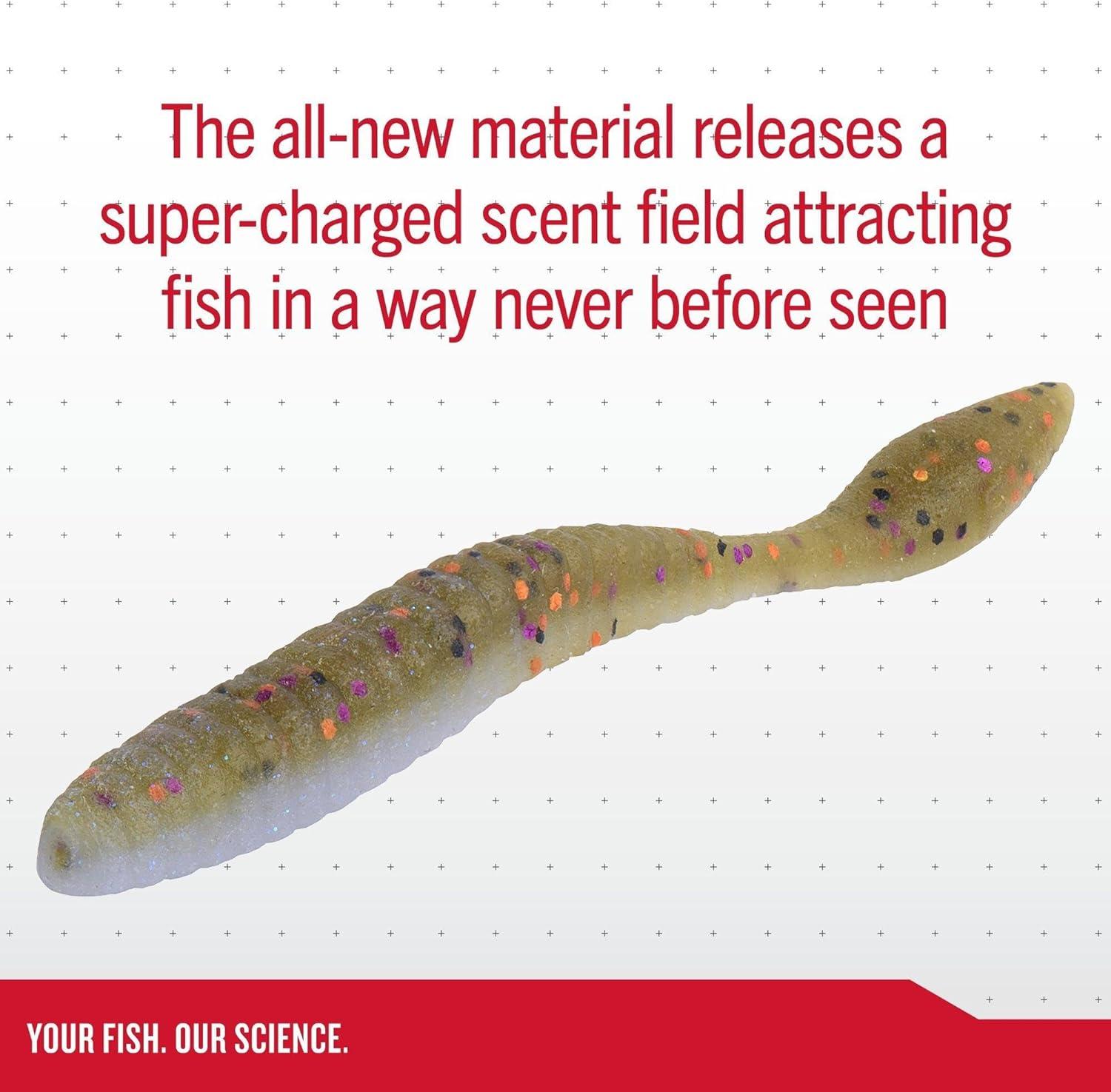 imageBerkley Berkley PowerBait MaxScent Flat WormNatural Shad