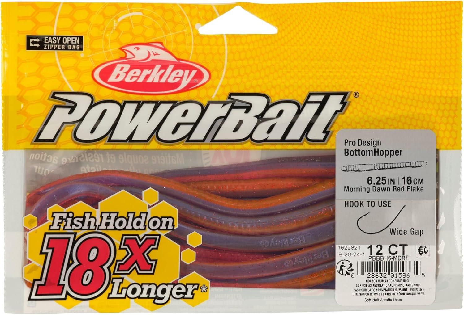 imageBerkley PowerBait Bottom Hopper Fishing Soft BaitMorning Dawn Red Flake