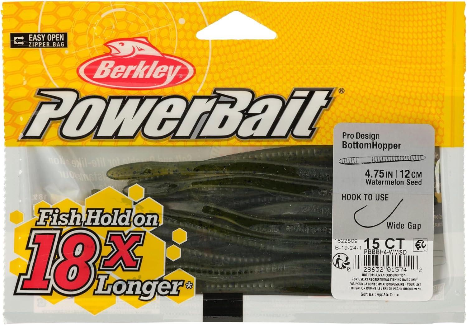 imageBerkley PowerBait Bottom Hopper Fishing Soft BaitWatermelon Seed