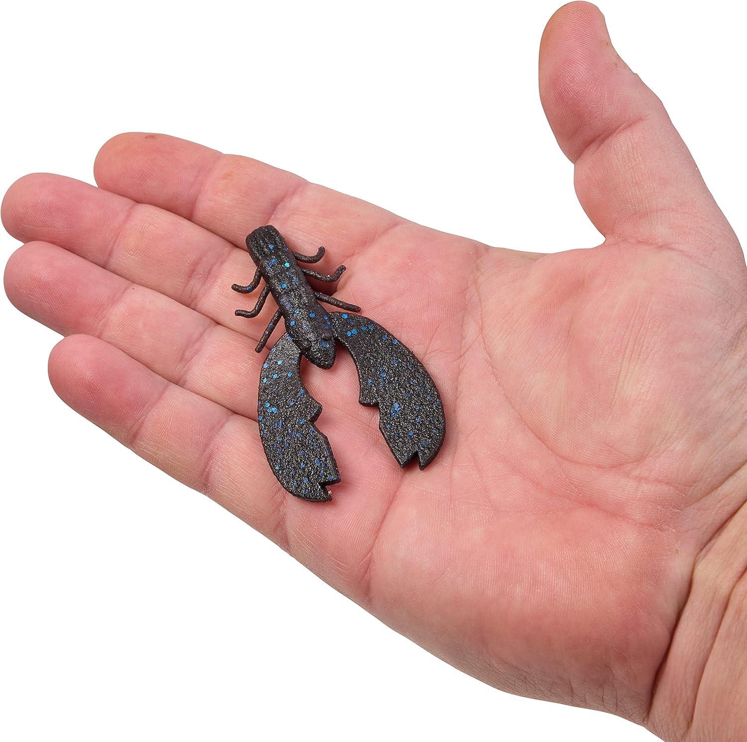 imageBerkley PowerBait MaxScent Chigger Craw Fishing Soft BaitBlack Blue Fleck