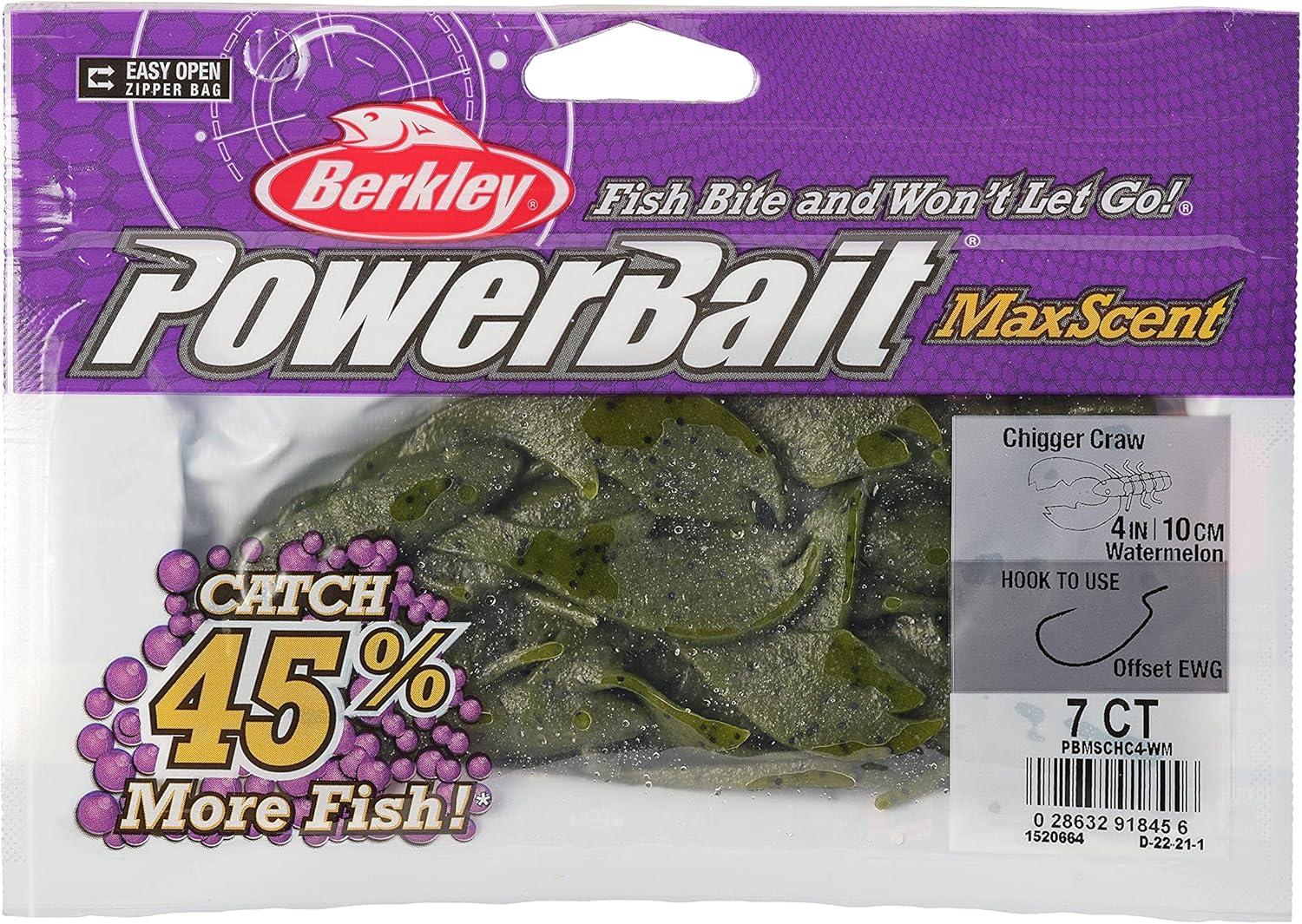 imageBerkley PowerBait MaxScent Chigger Craw Fishing Soft BaitWatermelon