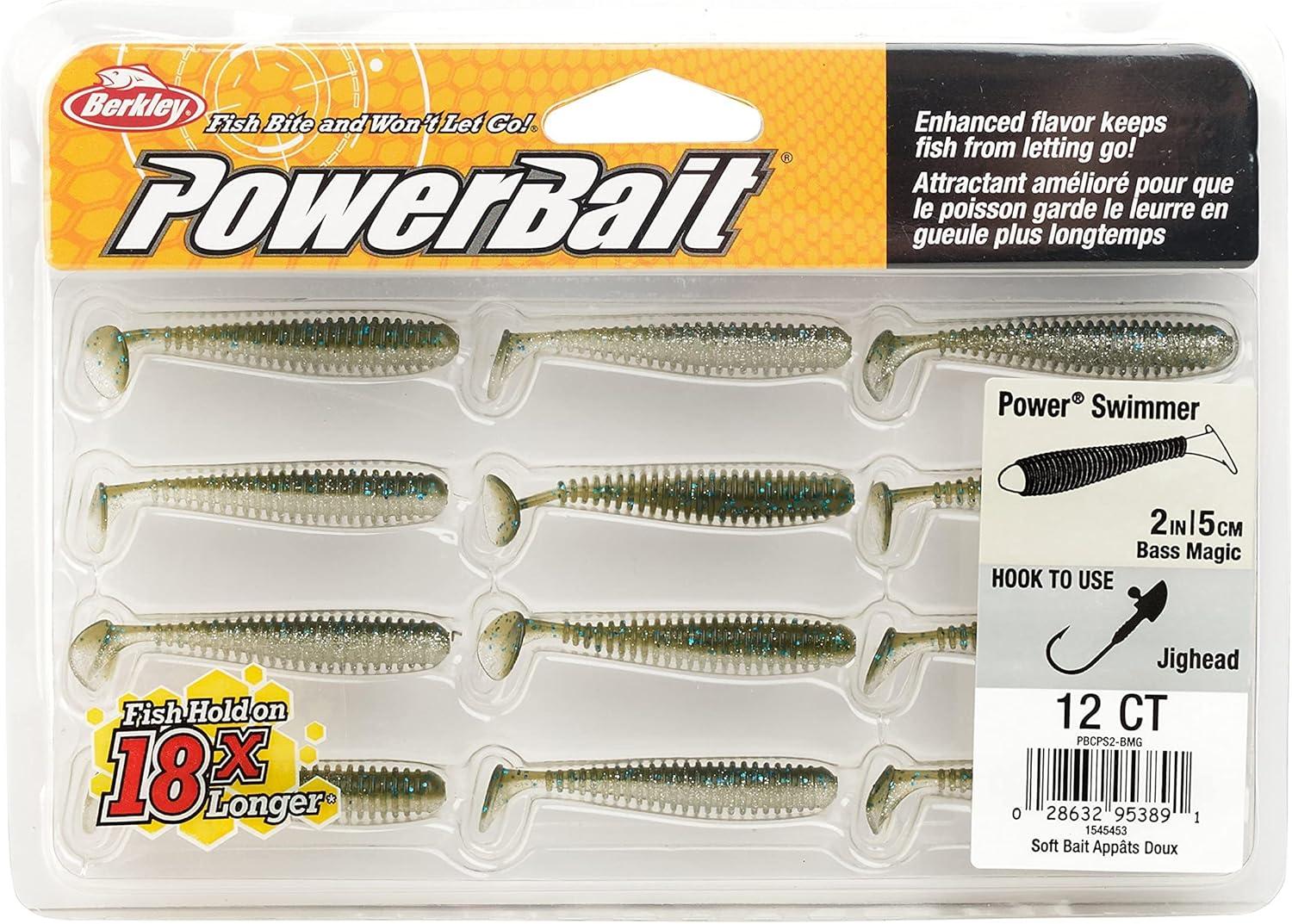 imageBerkley Powerbait Power Swimmer Fishing Soft Bait Bass Magic