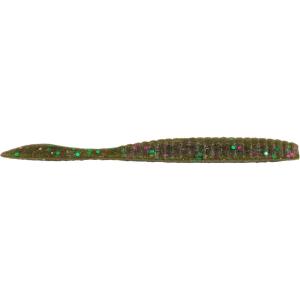 Berkley Berkley PowerBait MaxScent Flat Worm(Green Pumpkin Party)