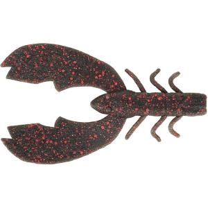 Berkley PowerBait MaxScent Chigger Craw Fishing Soft Bait(Black Red Fleck)