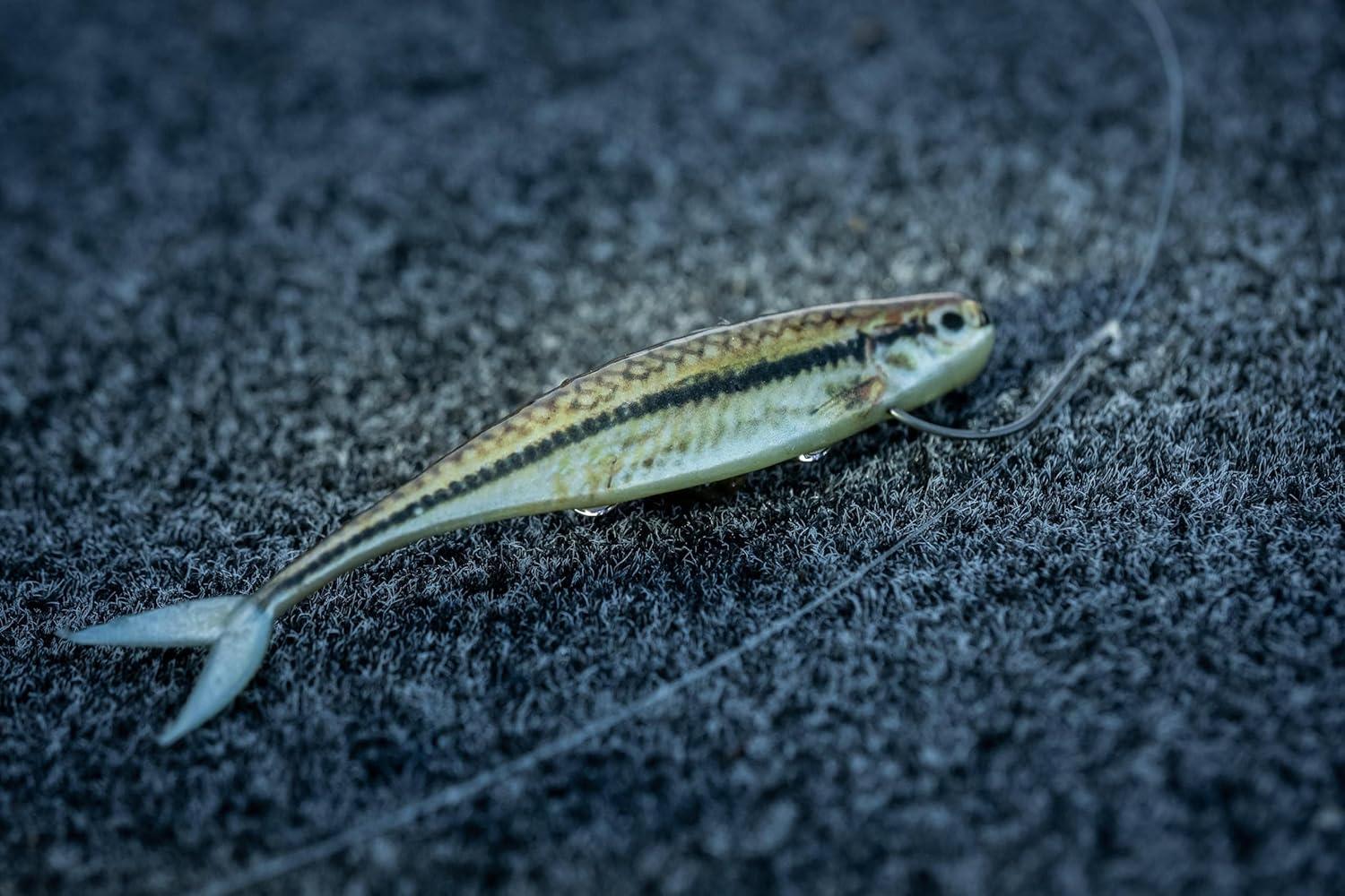 imageBerkley PowerBait The Champ Minnow Fishing Bait HD Emerald Shiner 25in Irresistible Scent and Flavor Ideal for Bass and Walleye