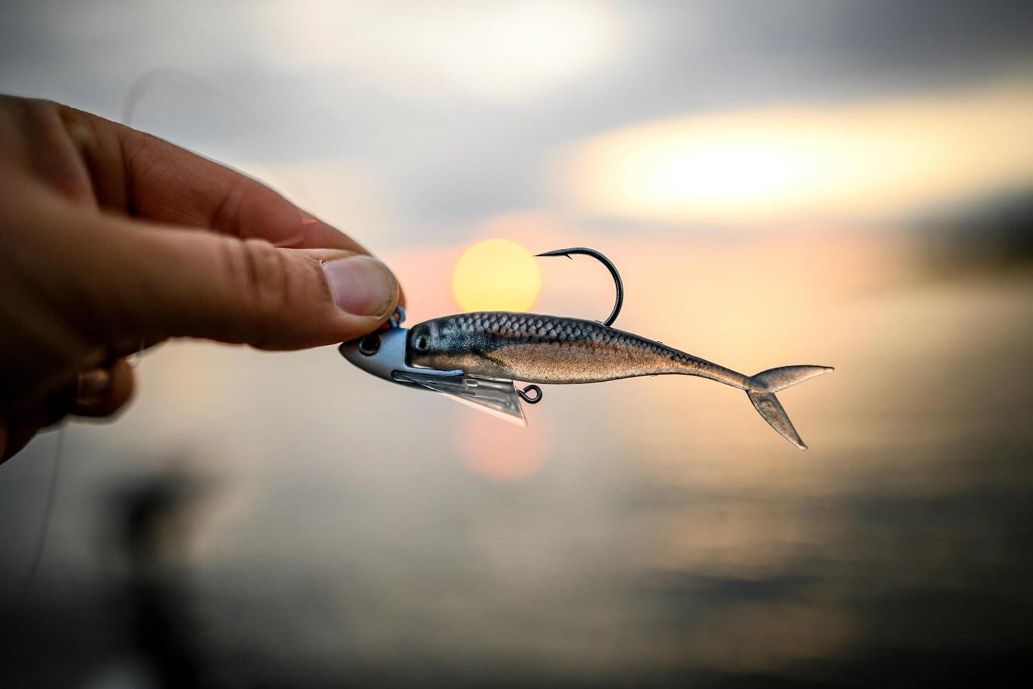 imageBerkley PowerBait The Champ Minnow Fishing Bait HD Emerald Shiner 25in Irresistible Scent and Flavor Ideal for Bass and Walleye